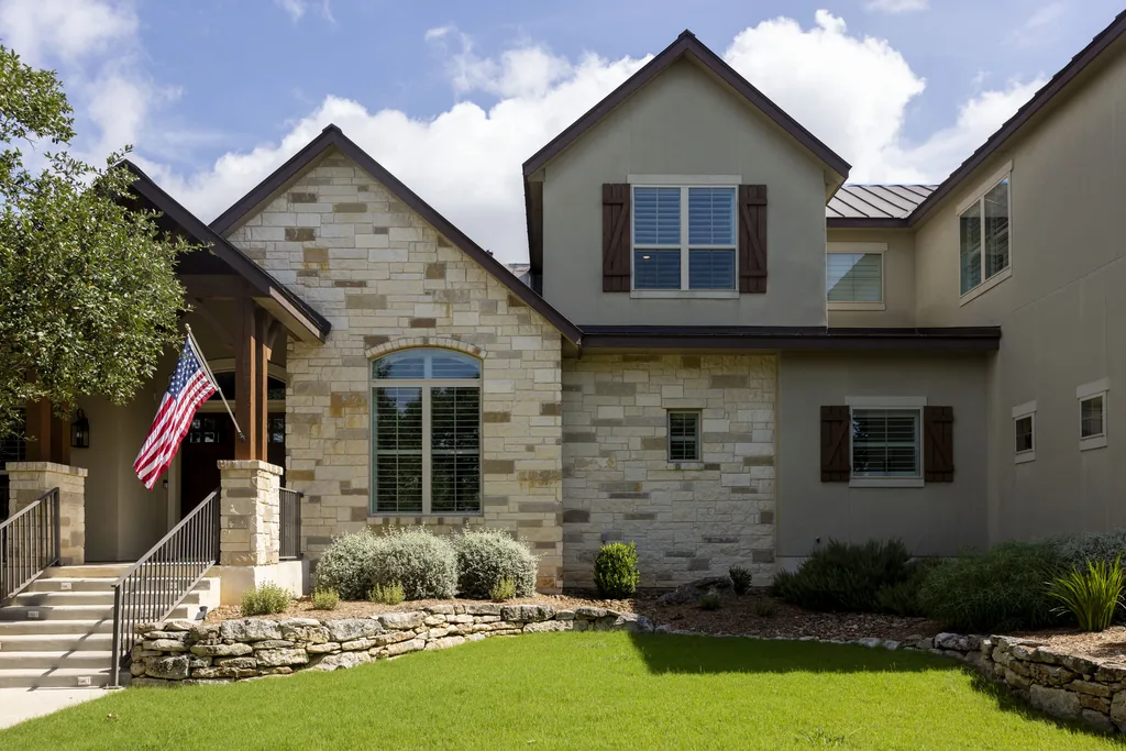 Finished standing seam metal roof replacement on a Hill Country home in Fair Oaks Ranch, TX