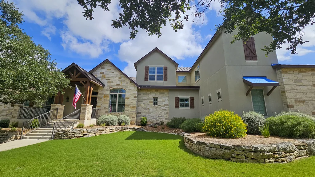 New 24-gauge Mansard Brown standing seam metal roof in Fair Oaks Ranch, TX