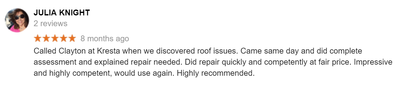 roofing company review