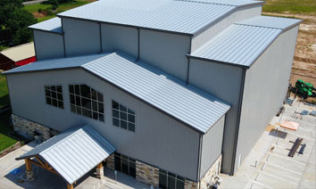 Exterior image of a commercial metal roof