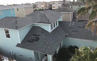 home roof missing shingles inspection