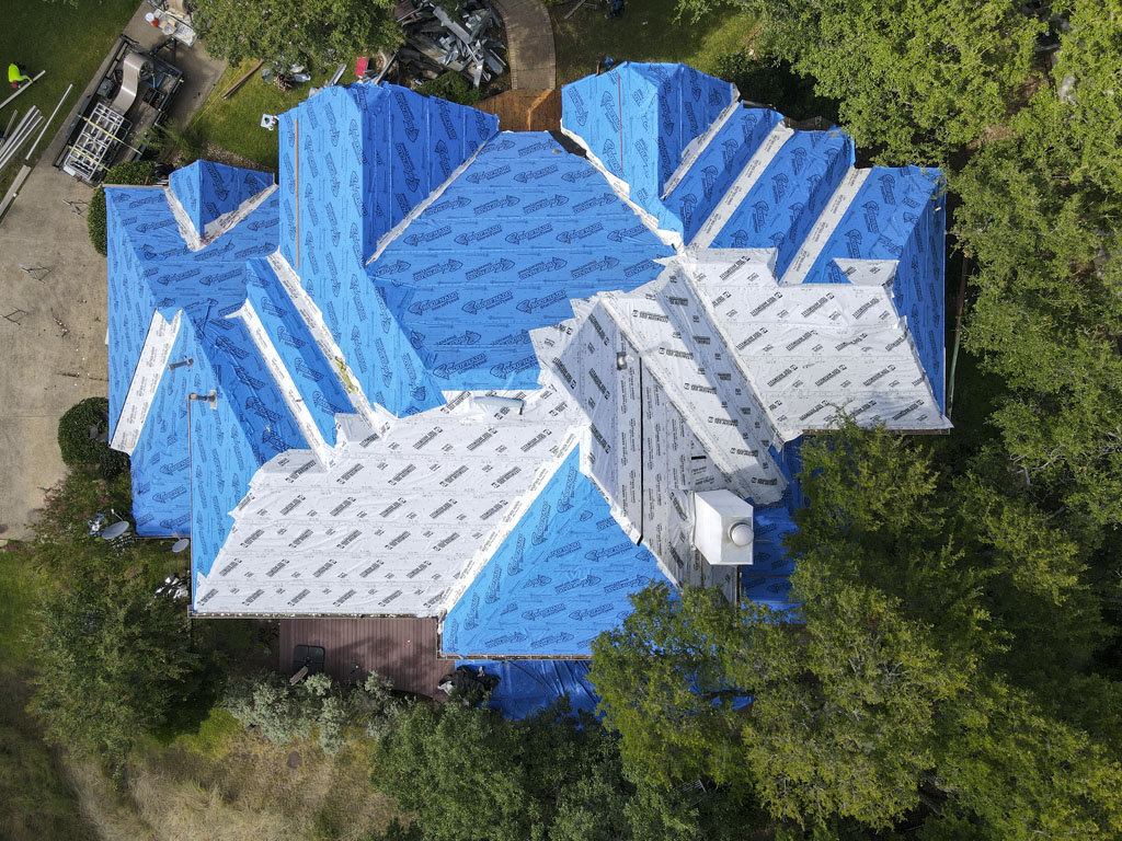 Image of a residential roof replacement