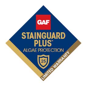 GAF roofing shingle stainguard plus algae protection limited warranty